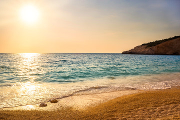 Beautiful sunset over the sea