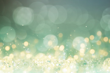 Christmas and New Year holidays background, glitter vintage lights background. defocused.