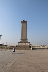 Fototapeta na wymiar Monument aux Héros du Peuple, place Tian'anmen à Pékin, Chine