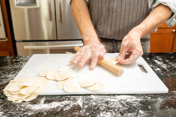 Home made Chinese dumplings