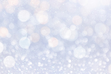 Christmas and New Year holidays background, glitter vintage lights background. defocused.