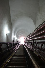 Escalier de la tour du tambour à Pékin, Chine