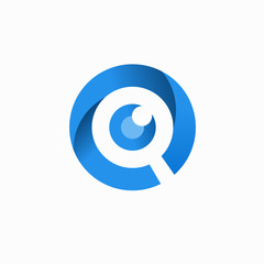 eye finder technology vector logo