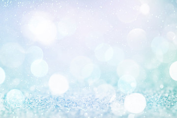 Christmas and New Year holidays background, glitter vintage lights background. defocused.