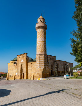Nigde - Turkey. August 26, 2019. Alaaddin ( Alaeddin ) mosque is in the historical castle of Niğde The mosque was constructed in 1223 during the reign of Keyqubad I (r.1220&ndash;1237) of Sultanate of Rum 