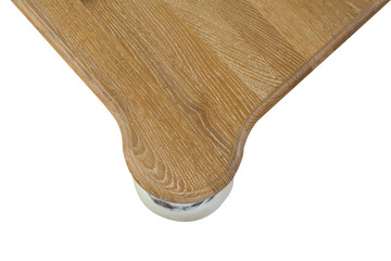 
The edge of the table is curly