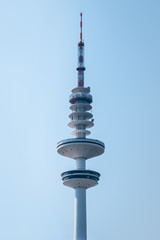 The top of the Heinrich Hertz telecommunications and transmission tower, Hamburg's tallest structure