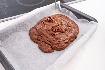 molten chocolate fudge mixture