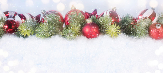 Christmas and New Year holidays background, winter season. Christmas greeting card