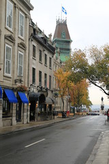 Obraz premium Old Quebec City street scene