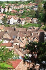 Fototapeta na wymiar aerial view of the old town
