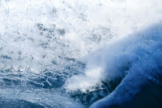 sea spray, sea, wave, blue and white © Людмила Степкина