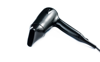 Hair dryer isolated on white background.Copy space