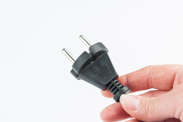 Hair dryer isolated on white background.Copy space