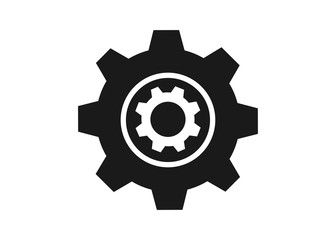 industrial gear setting vector icon