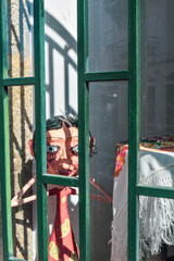 Woman behind bars