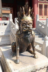 Statue de la Cité interdite à Pékin, Chine