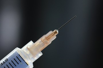 Influenza vaccine in a syringe an hypodermic needle