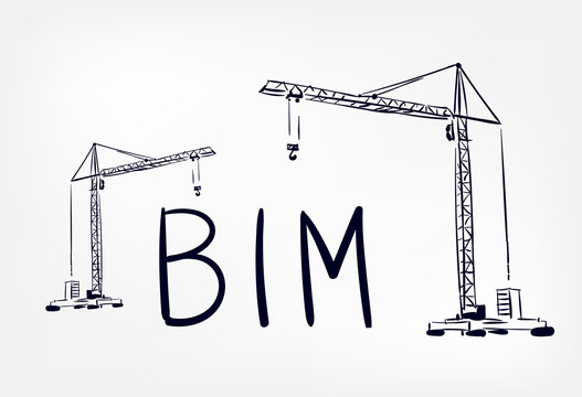 Bim Vector Hand Drawn Concept