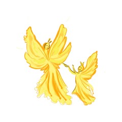 fairy creatures mother and child