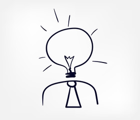 expertise concept line art sketch doodle isolated