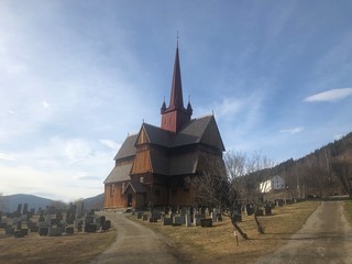 Fototapeta na wymiar Stabkirche in Norwegen