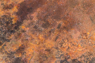 Old corrosed metal of the street 