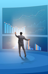 Concept of business charts and finance visualisation