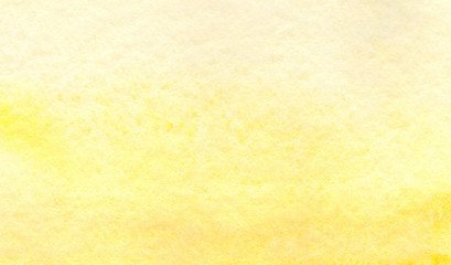 Yellow watercolor horizontal gradient fill.Watercolour hand drawn background. Abstract painted