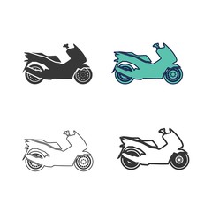 Obraz premium motor bike icon vector illustration design