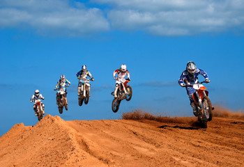 Dirt-bike Motocross Race