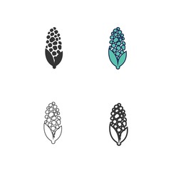 corn icon vector illustration design