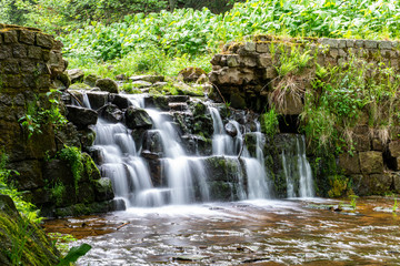 Fototapeta na wymiar Long exposure foto of the waterfall