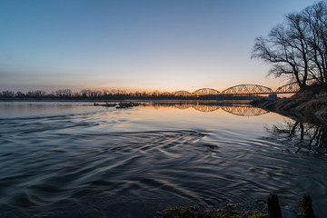 Wschód słońca nad Wisłą