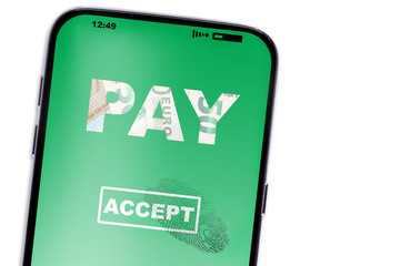 Payment by phone. Electronic banking.