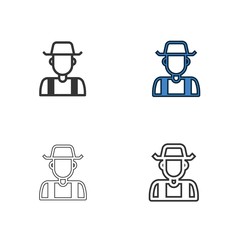 farmer icon vector illustration design