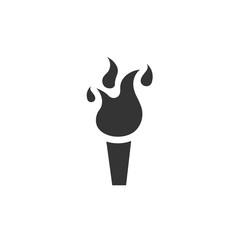 torch fire icon vector illustration design
