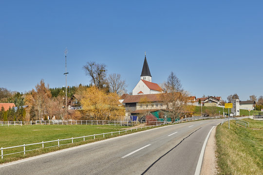 Ort, Pfarrkirche St. Martinus, Geratskirchen, Massing, Landkreis Rottal-Inn, Niederbayern, Bayern, Deutschland