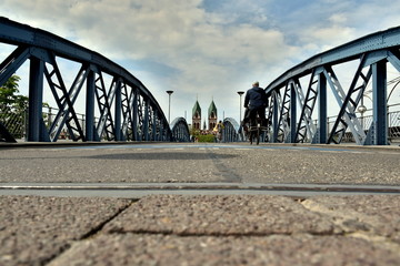 Fahrradbrücke in Freiburg im Breisgau