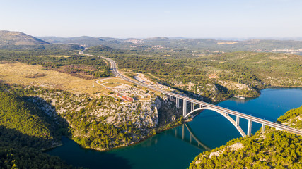 Naklejka premium view of the river
