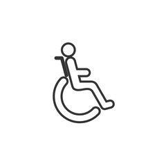 handicap icon vector illustration design