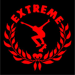 College street sport skateboarding vector art