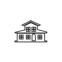 mansion icon vector illustration design