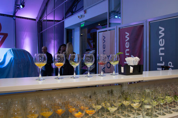 Glasses at event opening