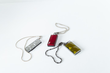 usb flash drive on white background