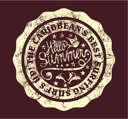 Surfer Endless summer print embroidery graphic design vector art