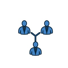 business network icon vector illustration design