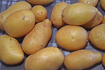 Pommes de terre prêtes à cuire à l'eau.