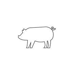 pig pork icon vector illustration design