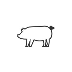 pig pork icon vector illustration design